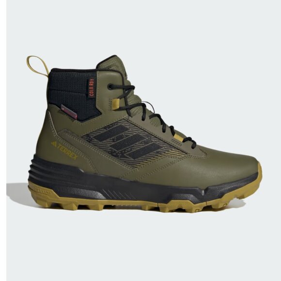 adidas Other - Adidas Terrex Unity Leather Mid COLD.RDY Hiking Shoes Men's 11 Olive Green